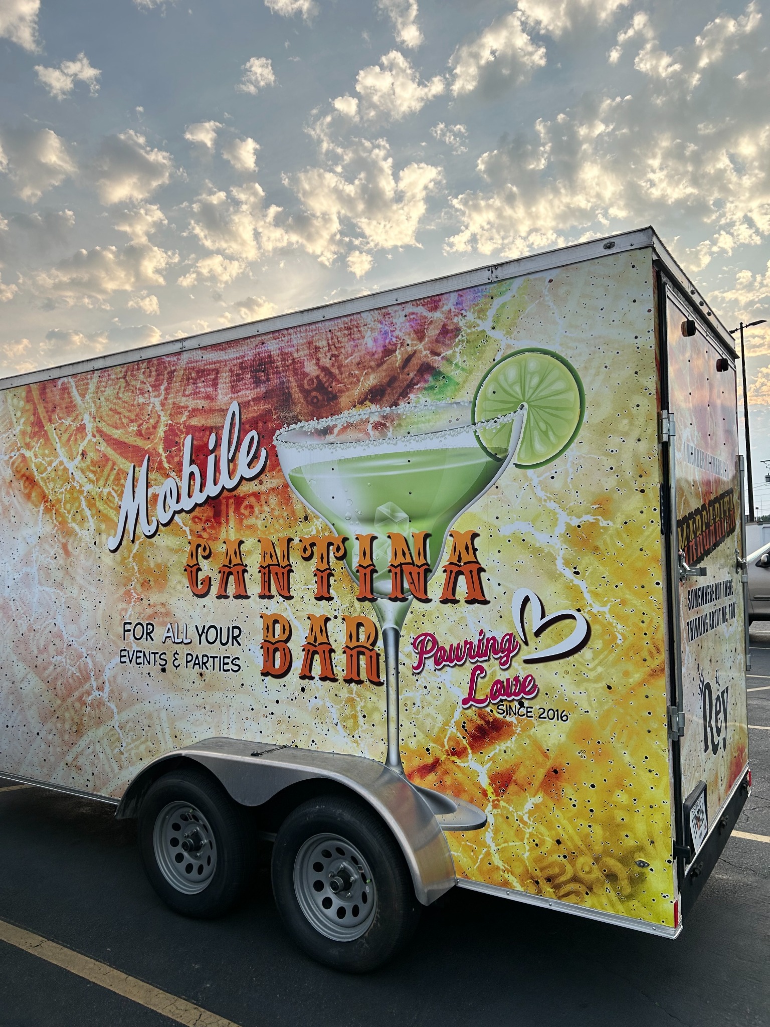 Mobile Cantina Bar trailer hero view
