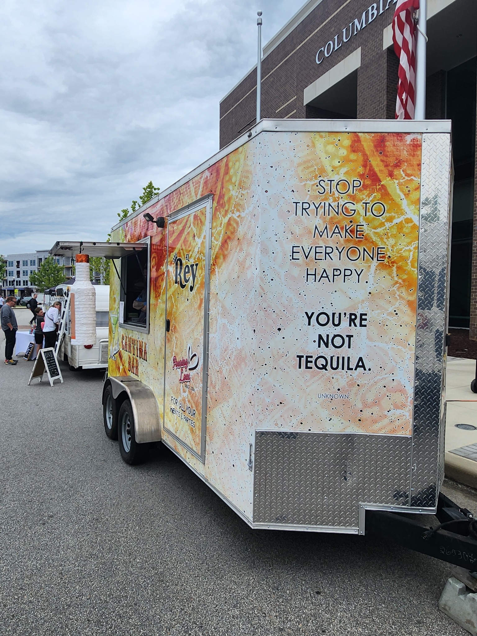 Mobile Cantina Bar wrap detail