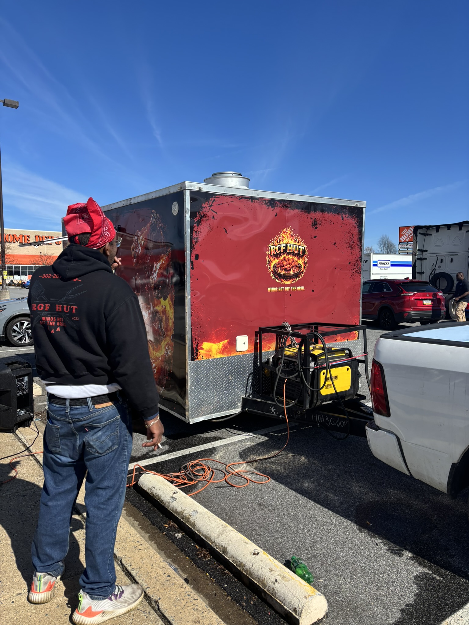 RCF Hut wrap production and installation